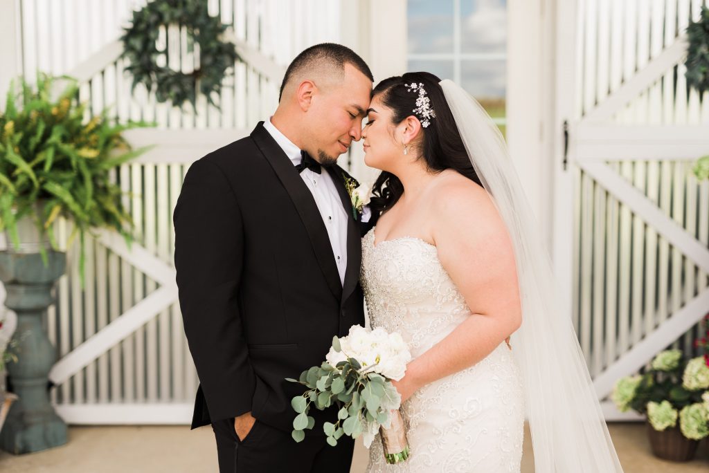 bride and groom portrait