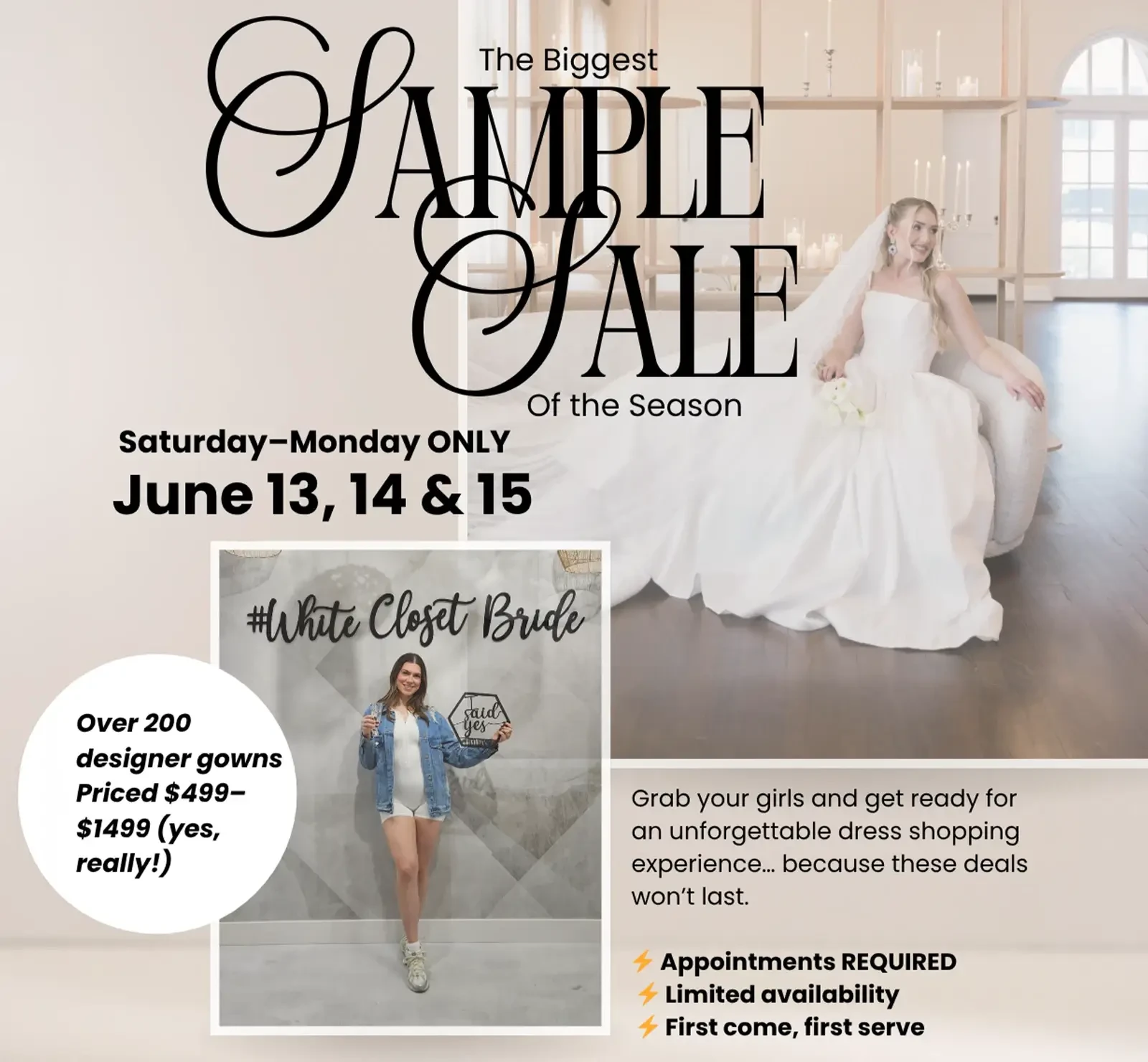 Summer Sample Sale