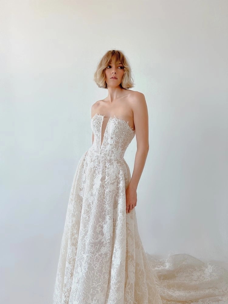 Model wearing a Colby John dress