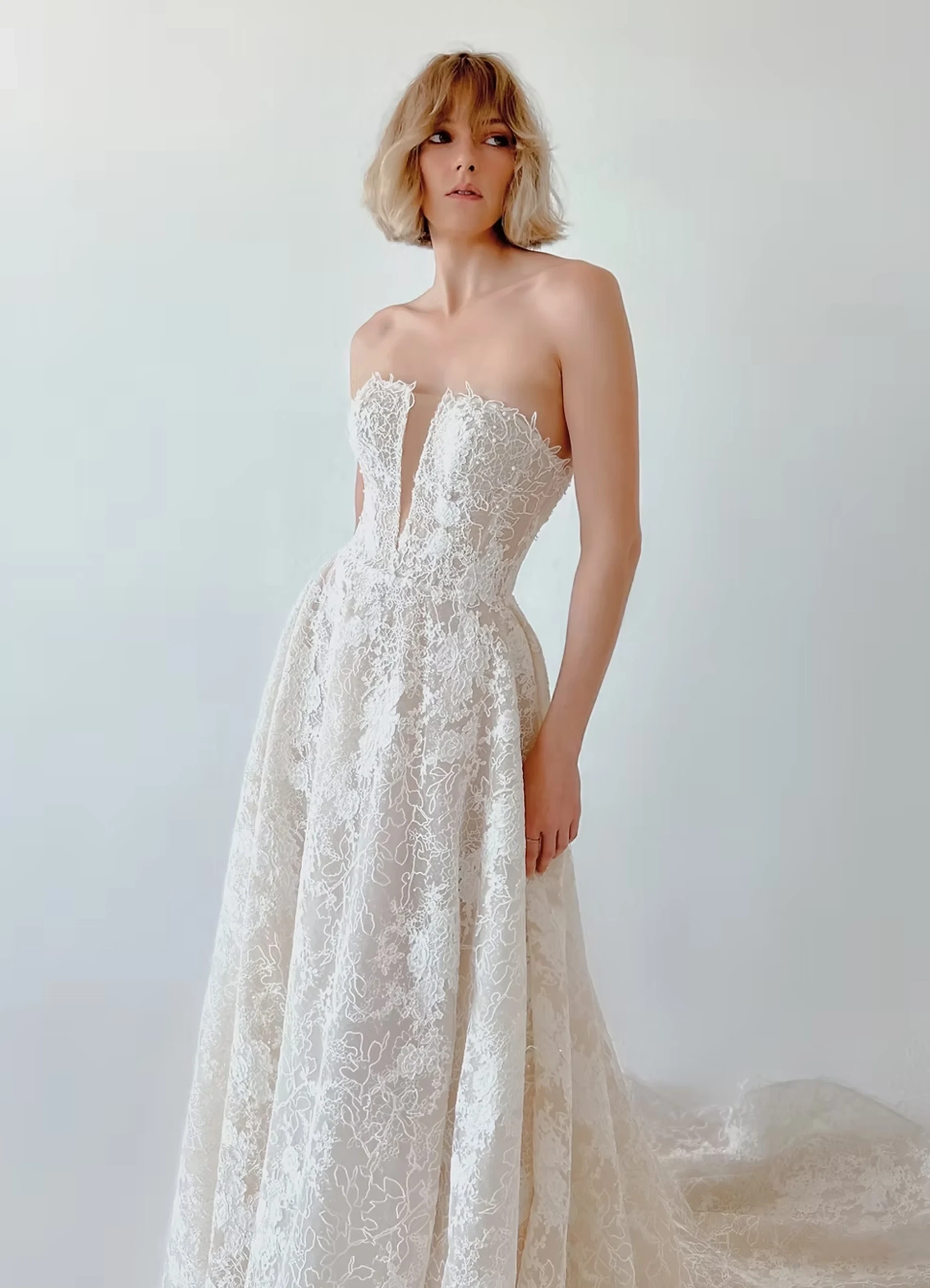 Model wearing a Colby John dress