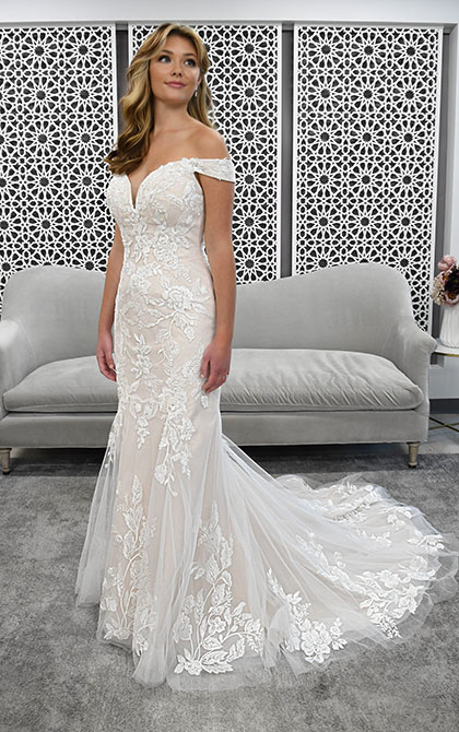 Stella York Plus Size White Closet Bridal Heather White