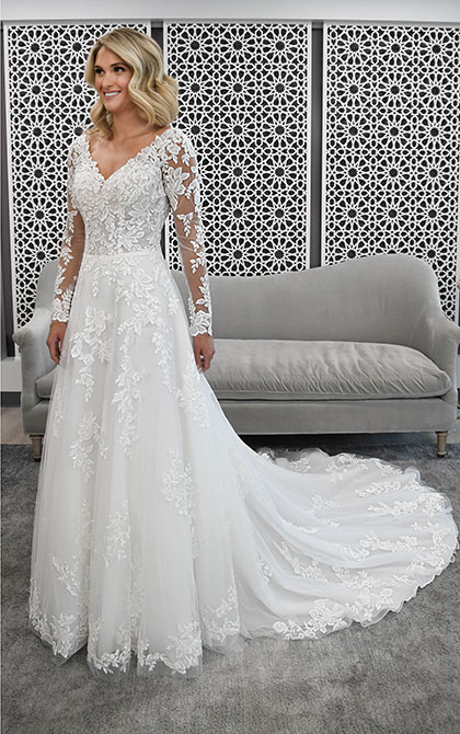 Stella York Plus Size White Closet Bridal Bethany White