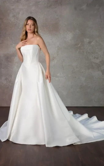 Essense of Australia Plus Size D4149 #0 default Ivory/Mikado thumbnail