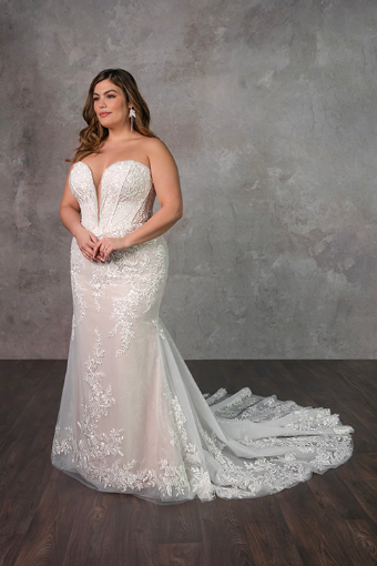 Essense of Australia Plus Size D4341 #4 Ivory/Rum thumbnail