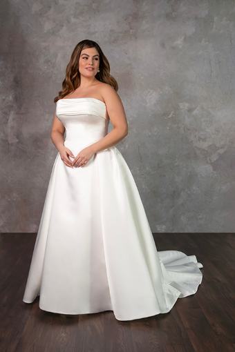 Essense of Australia Plus Size D4304 #4 (IVQ) IVORY JACQUARD thumbnail