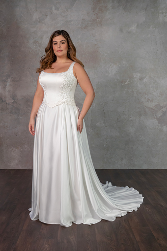 Essense of Australia Plus Size D4290 #4 Ivory thumbnail