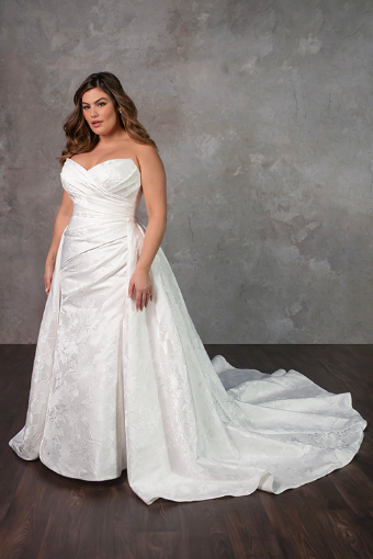 Essense of Australia Plus Size D4300 #4 Ivory Jacquard thumbnail