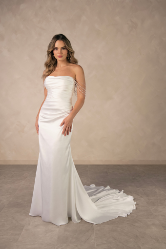 Essense of Australia D4607 #0 default Ivory Gown/Porcelain Tulle Illusion thumbnail