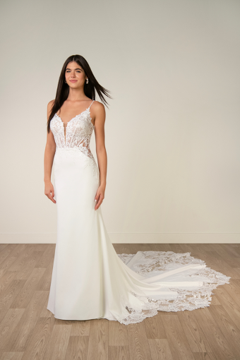 Stella York SY8340 #0 default Ivory Gown/Porcelain Plunge thumbnail
