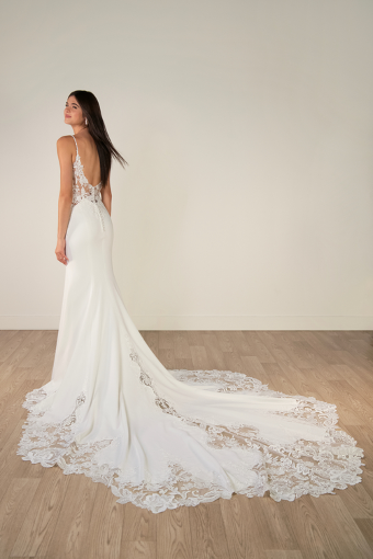 Stella York SY8340 #8 Ivory Gown/Porcelain Plunge thumbnail