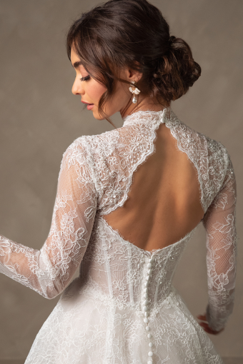 Essense of Australia D4554 Long Sleeves #2 Ivory/Ivory thumbnail