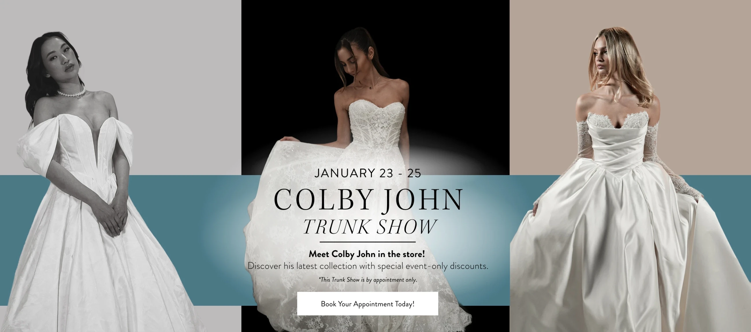 Colby John Trunk Show Desktop Banner