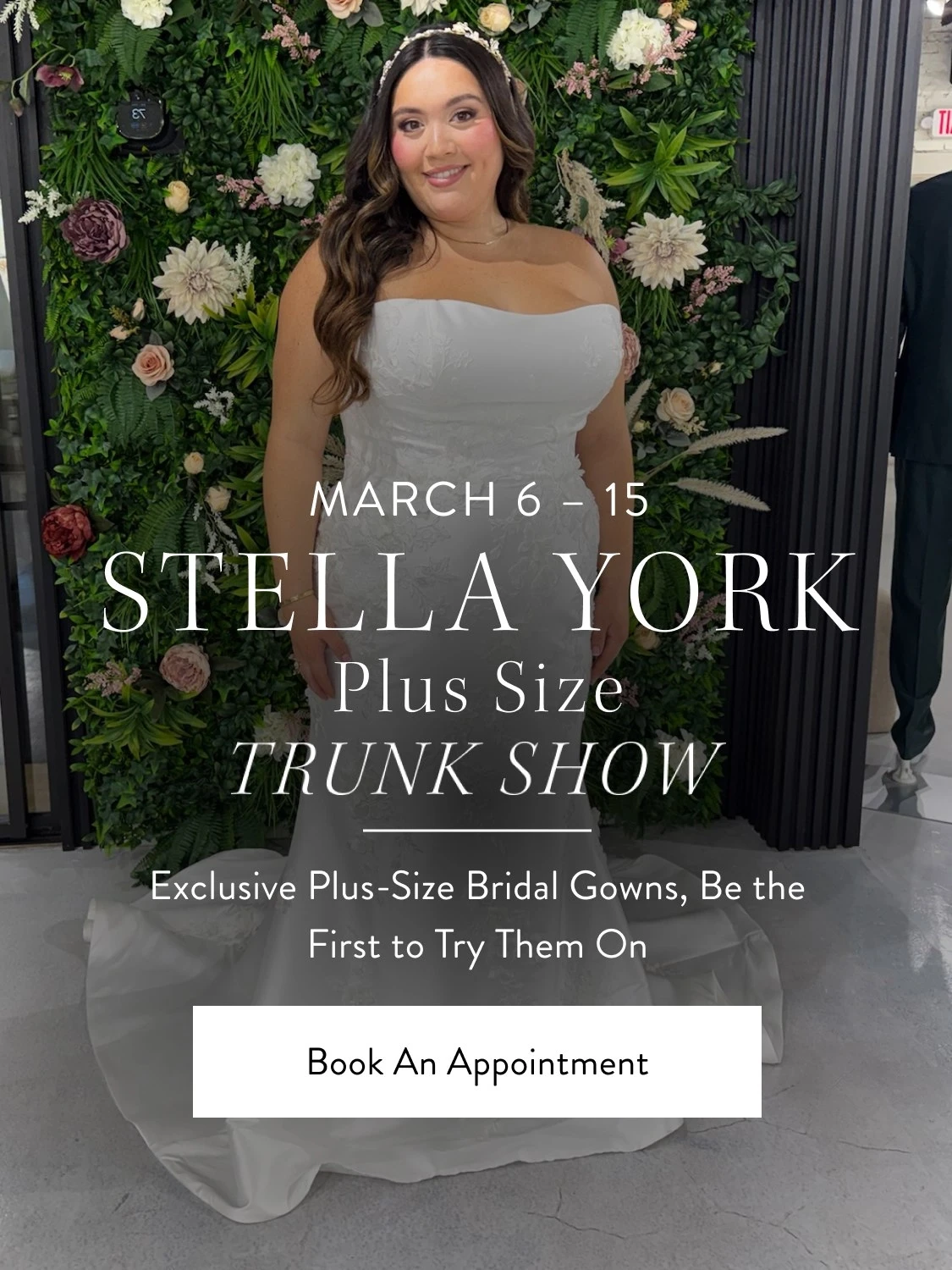 Stella York Plus Size Trunk Show Mobile Banner