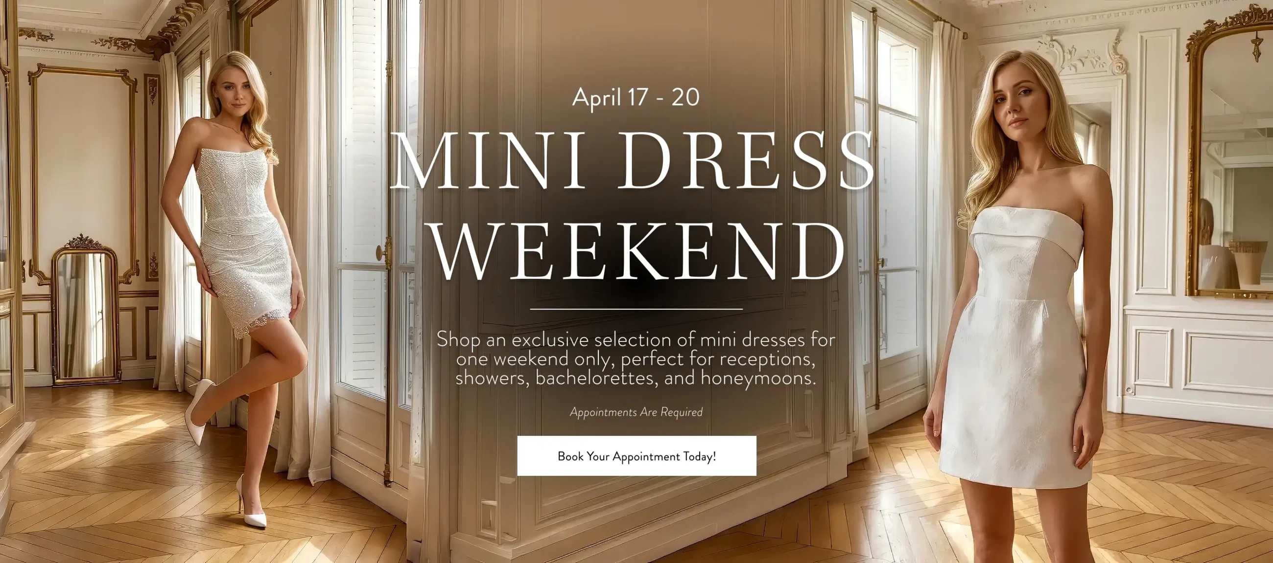 Mini Dress Weekend Event Banner