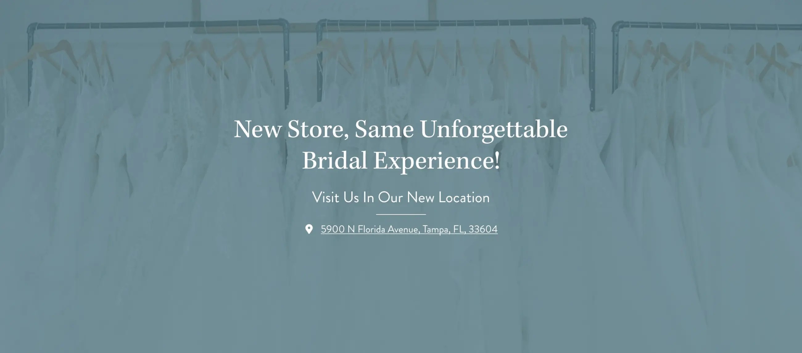 New address announcement desktop banner